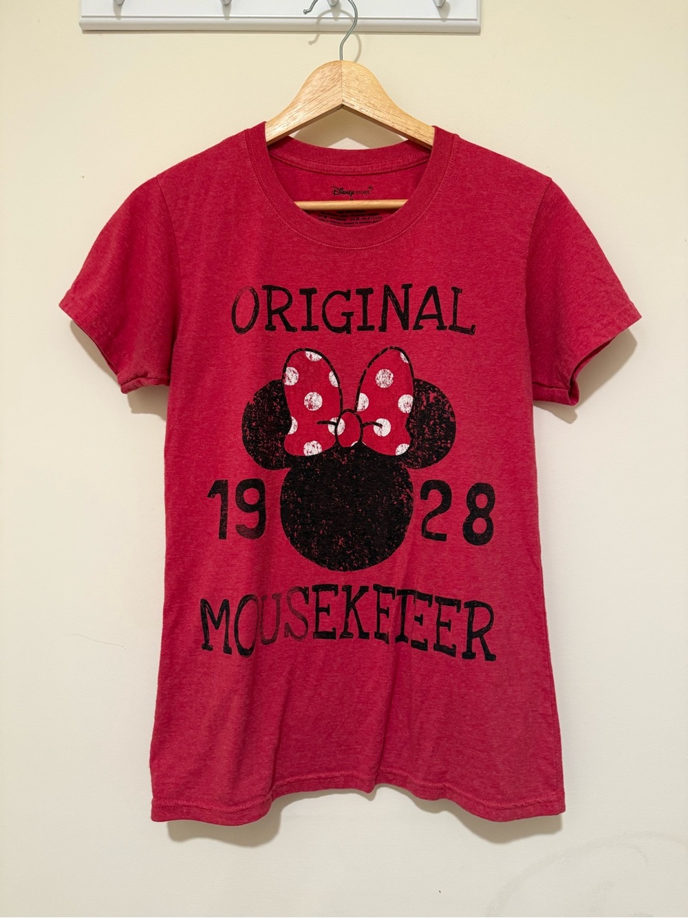 Disney Red Minnie Mouse 'Original Mousekeeper' Graphic Tee